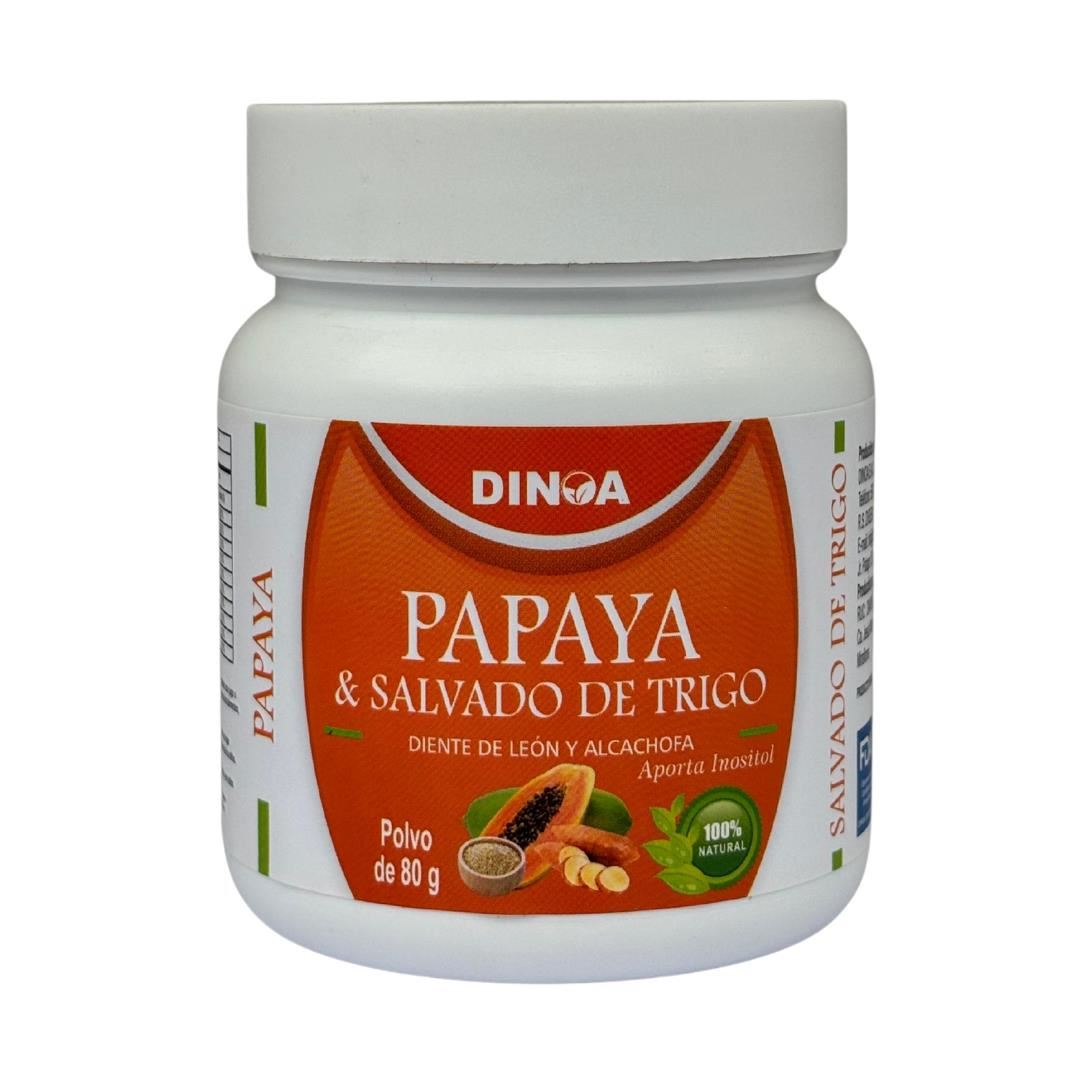 Papaya & Salvado de Trigo Pote de 80gr